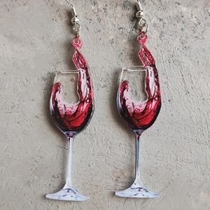 Wine Earrings, Cute Dangle Earrings, Novelty Earrings, Fun Earrings
